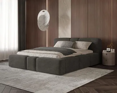 Produktbild von Chilly Möbel Design Monte Polsterbett 140x200 mit Bettkasten & Stauraum – Designer Doppelbett mit stabilem Metallrahmen - Perfect Harmony 99