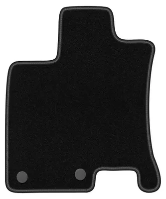 Image de Tapis conducteur en moquette pour Nisan Qashqai +2 2008-2013 (crossover) – 1 pièce, noir, sur mesure – Wielganizator BASIC