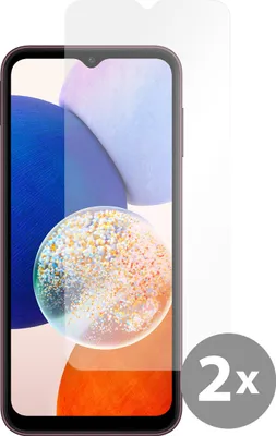 Image de Cazy Protection d’Écran compatible avec Samsung Galaxy A14 (4G/5G) - Protection d’Écran en Verre Trempé - 2 Pièces