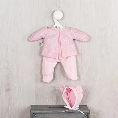 Produktbild von Asi Puppenkleidung Set - Hose, Jacke und Mütze - rosa - Puppenzubehör