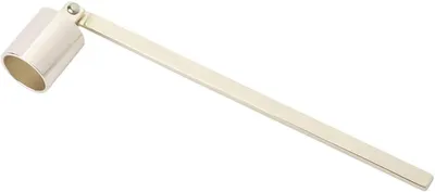 Productafbeelding van Kaarsenlonttrimmer - Kaarsendover Kaarsaccessoire - Veilig Kaarsen Doven - Roestvrij Staal - 19 cm - Goud