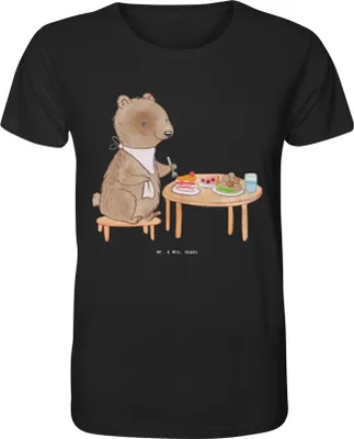 Produktbild von Mr. & Mrs. Panda Tshirt Bär Essen gehen Größe S - Schwarz - Geschenk, T-Shirt, Herren, Restaurantbesuch, Shirt, Fun, Restaurant, Oberteil