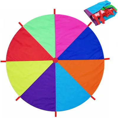 Imagen del producto de Paracaídas de juguete colorido para niños, con un diámetro de 200 cm