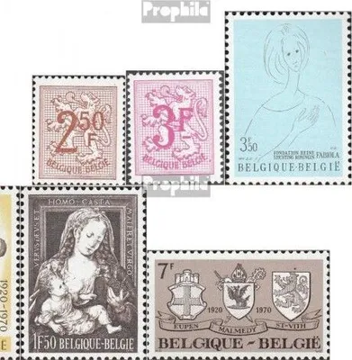 Produktbild von Briefmarken Belgien 1970 Mi 1603-1604,1605,1611, 1612,1617,1620 (kompl.Ausg.) postfrisch Freimarken