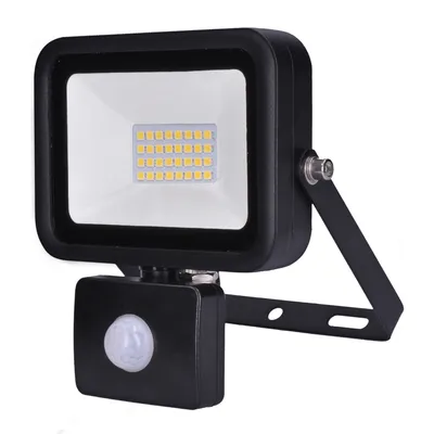 Obrázek produktu pro Solight Černý LED reflektor 30W s pohybovým čidlem WM-30WS-L