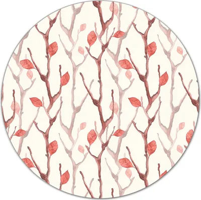 Produktbild von Glas Schneidebrett Herdabdeckplatten Schneideplatten Rund - 40 cm - Herbstzweige