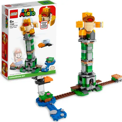 Produktbild von LEGO 71388 Super Mario Kippturm mit Sumo-Bruder-Boss – Erweiterungsset, baubares Kinderspielzeug zum Sammeln, Geschenkidee