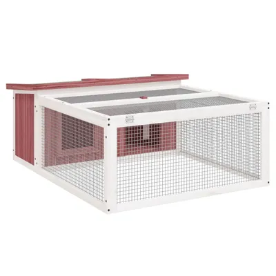 Obrázok produktu pre vidaXL králikáreň mocha 117,5x97x47,5 cm borovicový masív