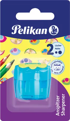 Obrázok produktu pre Pelikan Temperówka Podwójna z pojemnikiem 1 sztuka mix