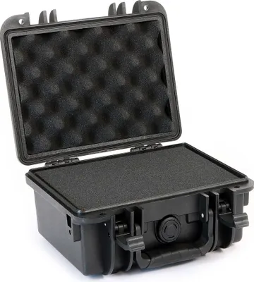Obrázok produktu pre Univerzálny kufor Wiltec 25 x 21,8 x 16,6 cm, vodotesný prepravný kufor, ochranný kufor z PP a sklenených vlákien, kufor s penovou kockou
