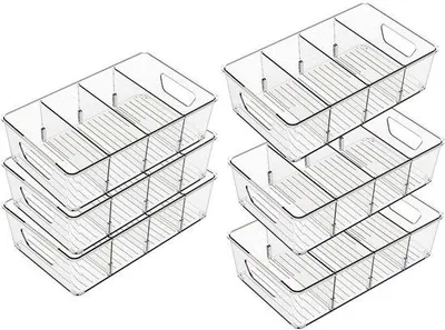 Productafbeelding van Set van 6 Stapelbare Koelkast Organisers voor Keuken