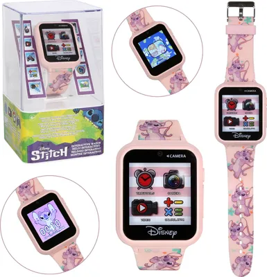Produktbild von DISNEY Angel und Stitch Rosa Multifunktionsuhr für Kinder, Smartwatch, interaktive Uhr
