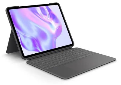 Produktbild von Logitech Combo Touch - Tastatur und Foliohülle - mit Trackpad - hinterleuchtet - Apple Smart connector - QWERTZ - Deutsch - Graphite - für Apple 11-inch iPad Pro (M4)