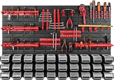 Produktbild von Famanu Werkzeugwand Werkzeughalter - Behaelter mit Deckel und Aufhaengesystem 115 x 78 cm