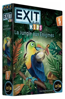 Produktbild von IELLO EXIT Kids Der Dschungel im Rätsel - Kooperatives Rätselspiel für Kinder |