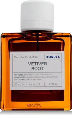 Produktbild von Korres Fragrance Vetiver, Weiblich, Eau de Toilette, 50 ml, Bergamotte, Kardamom, Grüner Tee, Lavendel, Zedernholz, Vetiver, Tonka-Bohne, Bernstein