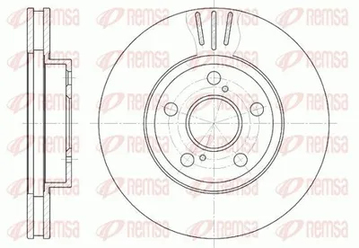 Produktbild von 2x REMSA Bremsscheibe 6540.10 vorne für TOYOTA CELICA (ZZT23_) PRIUS (ZVW3_)