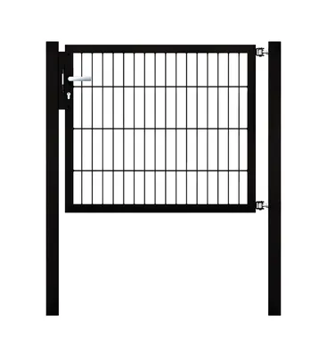 Immagine prodotto di Alberts 626549 Cancello singolo Flexo con accessori, nero, larghezza 100 cm, altezza 80 cm