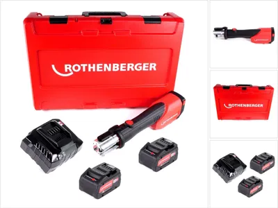 Produktbild von Rothenberger ROMAX 4000 CAS Akku Pressmaschine 18 V 34 kN + 2x Akku 8,0 Ah + Ladegerät + Koffer