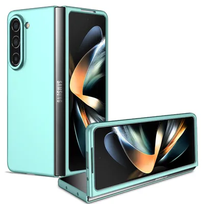 Produktbild von Pouzdro pro Samsung Galaxy Z Fold 5, tenké tvrdý PC odolné proti poškrábání pouzdro nebesky modré