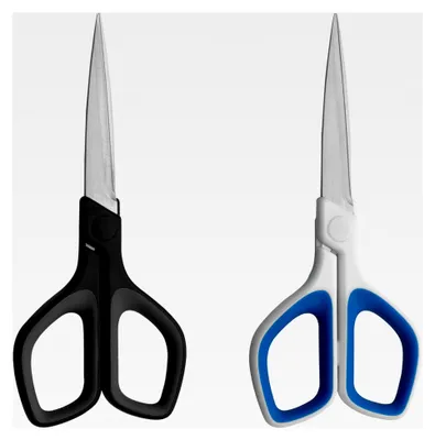 Produktbild von Haushaltsschere aus rostfreiem Edelstahl – 170 mm, 7“, Schwarz und Grau
