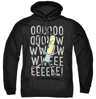 Immagine prodotto di Felpa con cappuccio unisex "Oowweeeee" di Rick and Morty, taglia M, colore nero (modello TV37720)