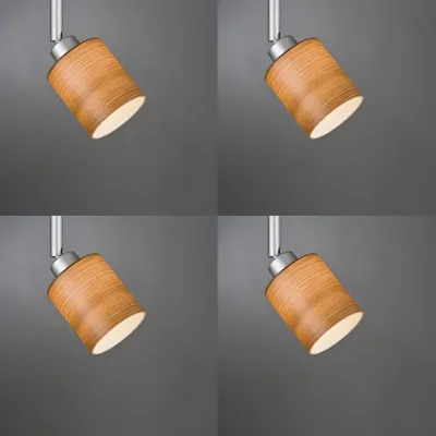 Productafbeelding van 4 x Paulmann lampenkap, opening ongeveer 3,3 cm, cilindrisch, bruin, rond, glazen vervangingsglas, kap, vervangingskap