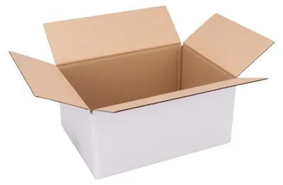Produktbild von Set aus 25 Faltboxen 300x215x140mm Weiß