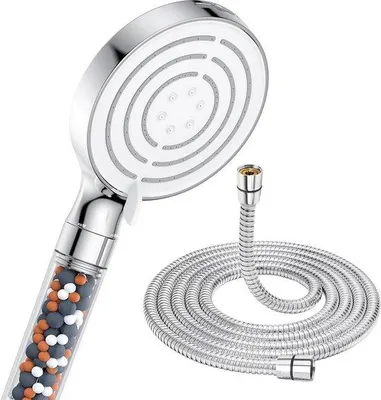 Zdjęcie produktu dla Oszczędzająca wodę głowica prysznicowa o średnicy 120 mm z funkcją deszczownicy i ręczną słuchawką prysznicową