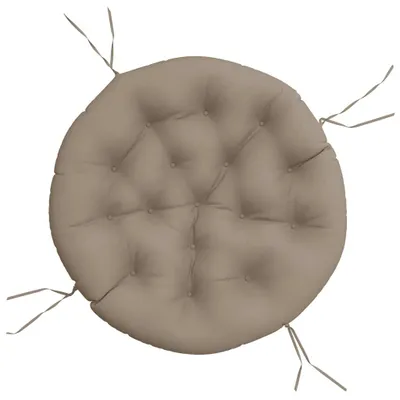 Productafbeelding van Zitkussen rond Ø 100x11 cm oxford stof taupe