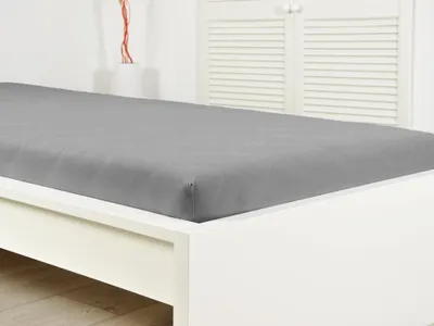 Zdjęcie produktu dla Prześcieradło do łóżeczka EXCLUSIVE 60x120 cm szare