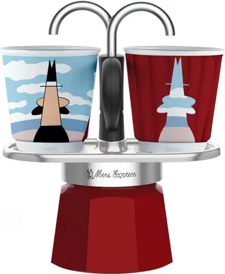 Produktbild von BIALETTI Mini Express Espressokocher rot, 2 Tassen