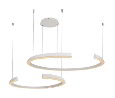 Immagine prodotto di Lampada a sospensione a LED, metallo, bianco, dimmerabile TRIAC, H 118 cm