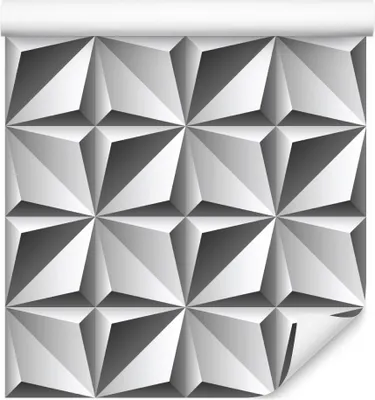 Produktbild von 10m VLIES TAPETE Rolle 3D Effekt Minimalismus Mosaik Geometrie XXL