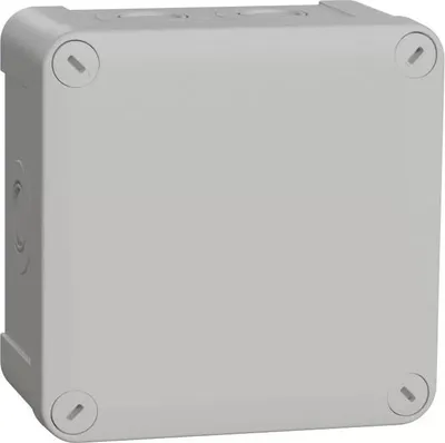 Zdjęcie produktu dla Schneider Electric Mureva BOX, puszka połączeniowa, płyta dociskowa 7xM16/20, 105x105x55mm ENN05085