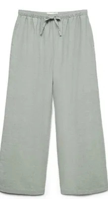 Produktbild von Vero Moda VMNORMAMILLY LW WIDE CHAMBR STRING Laurel Wreath/MELANGE S/32