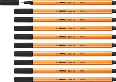 Produktbild von Fineliner - STABILO point 88 - 10er Pack - schwarz