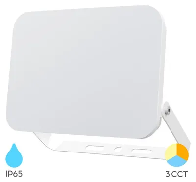 Immagine prodotto di Proiettore a LED Braytron da 100 W, IP65, 3CCT, luce uniforme senza LED visibili, proiettore da esterno per cantieri, capannoni e grandi superfici