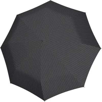 Produktbild von doppler Taschenregenschirm Regenschirm Carbonsteel Magic Duomatic Gent´s Printed Black Stripes schwarz mehrfarbig