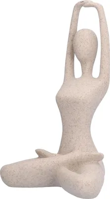 Image de Yoga Pose Statue Nordic Sandstone Resin Yoga Pose Figurines Collectible Decoration Gifts for Home Office DecorBL561