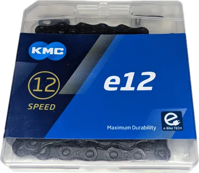Produktbild von KMC e12 E-Bike Kette 130 Links 1/2 x 11/128 Schwarz Fahrrad-Kette 12