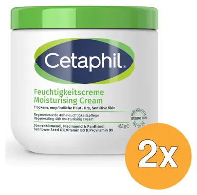 Productafbeelding van 2x Cetaphil Hydraterende Crème (453 gr)