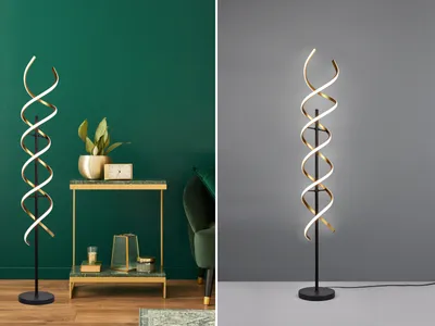 Obrázek produktu pro Zlatá stojací lampa LED SEQUENCE od Trio 441810208