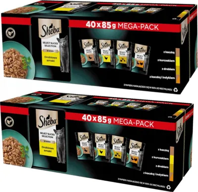 Image de Nourriture pour chat Sheba Volaille 40 x 85 g