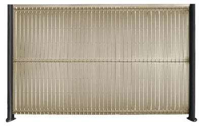 Immagine prodotto di Schermo da giardino in plastica (PVC), Mazovia 153x250 cm, beige e marrone chiaro. Schermo per recinzione da giardino, resistente al vento, agli agenti atmosferici e ai raggi UV
