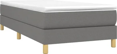 Produktbild von Cloris DesignMöbel Klassische Betten - Grau Boxspringbettgestell Dunkelgrau 90x200cm Stoff Schlichtes6739999