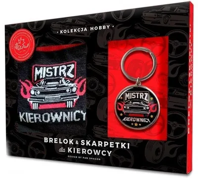 Produktbild von Schlüsselanhänger + Socken-Set für den Fahrer