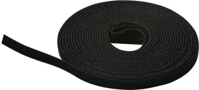 Produktbild von Lanview LVT-HL1015B, Kabelbinder mit Klettverschluss, Schwarz, 5000 mm, 140 mm, 10 mm, 5000 mm