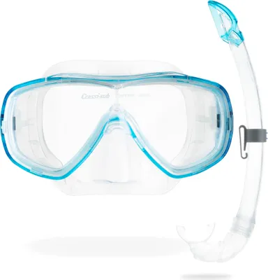 Produktbild von CRESSI Schnorchelmaske Onda, Tauchermaske für Erwachsene, Transparent/Aquamarin