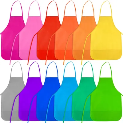 Produktbild von Kinderschürze mit 2 Taschen, für Malen und Basteln, Größe Kinder, Schutzkleidung für kreative Aktivitäten